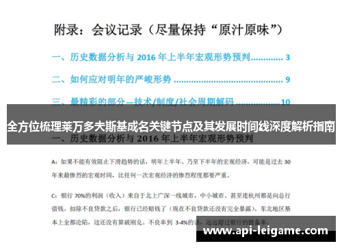 全方位梳理莱万多夫斯基成名关键节点及其发展时间线深度解析指南
